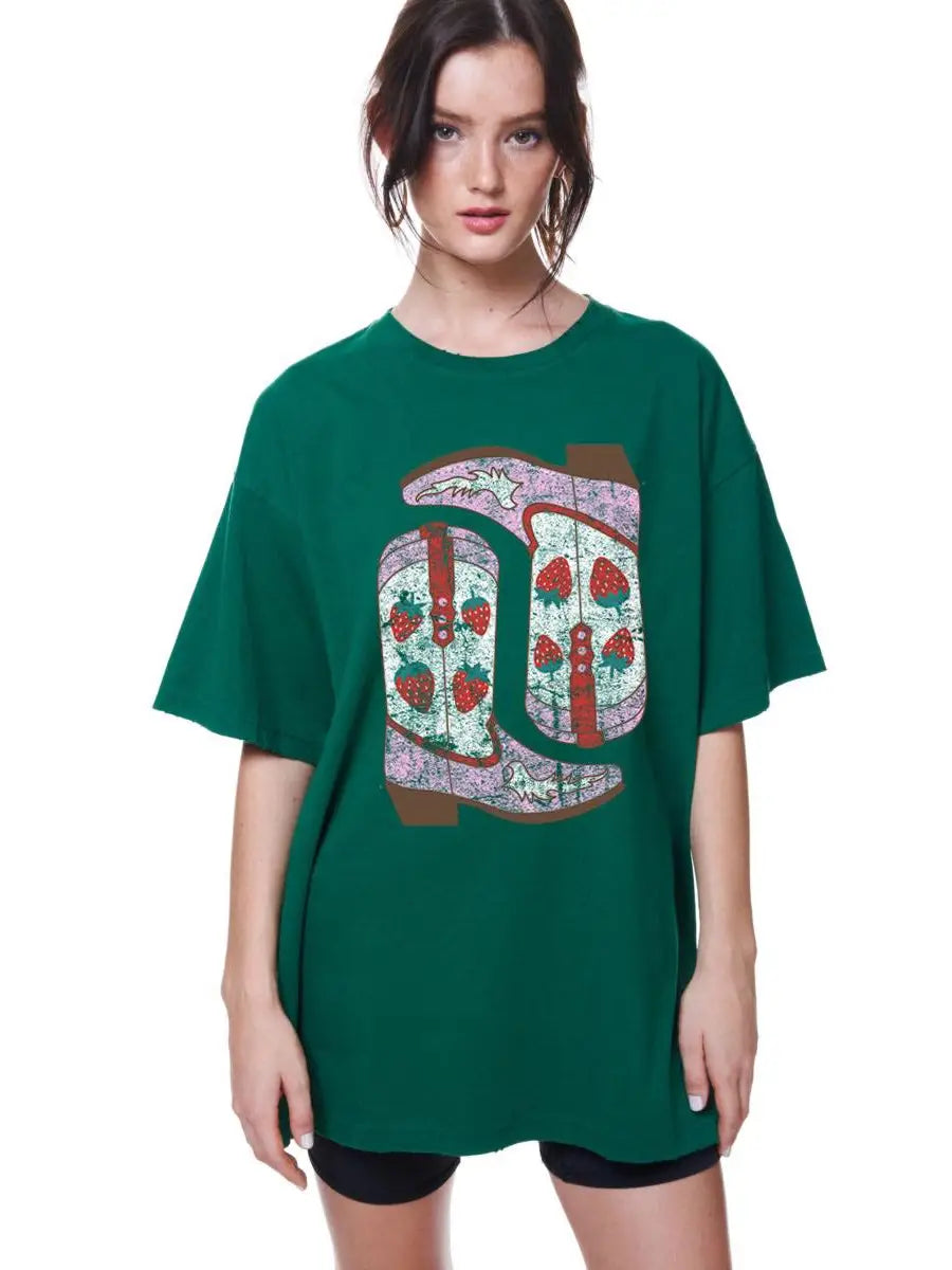 Strawberry Boots T-Shirt