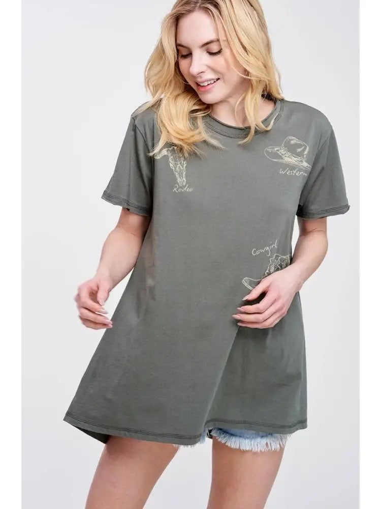 Rodeo Western Tunic / Olive