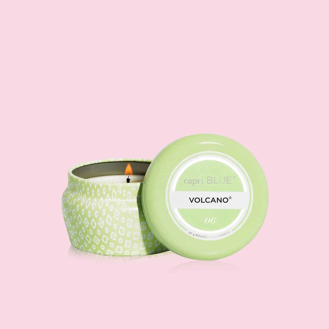 Volcano Iced Matcha Printed Mini Tin Candle