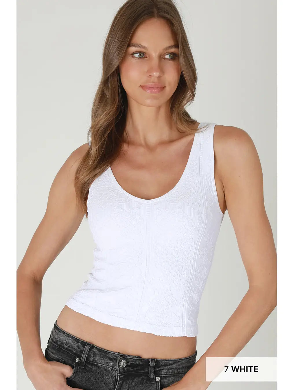 Reversible Lace Textured Top