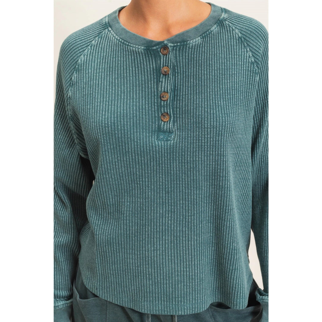 Joey Henley Longsleeve / Dark Teal