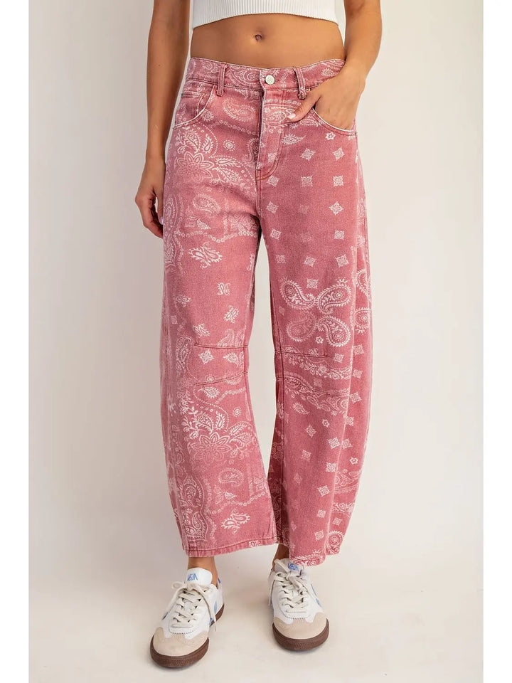 Paisley Barrel Jeans
