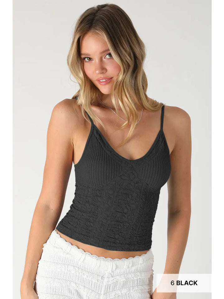 Textured Lace Cami