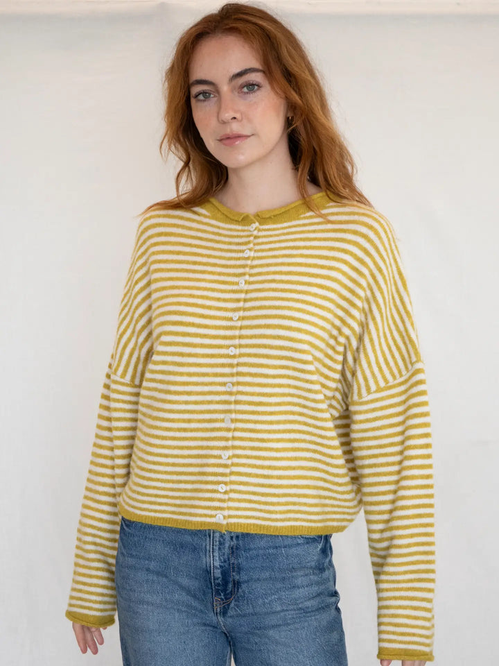 Piper Cardigan / Dijon Yellow
