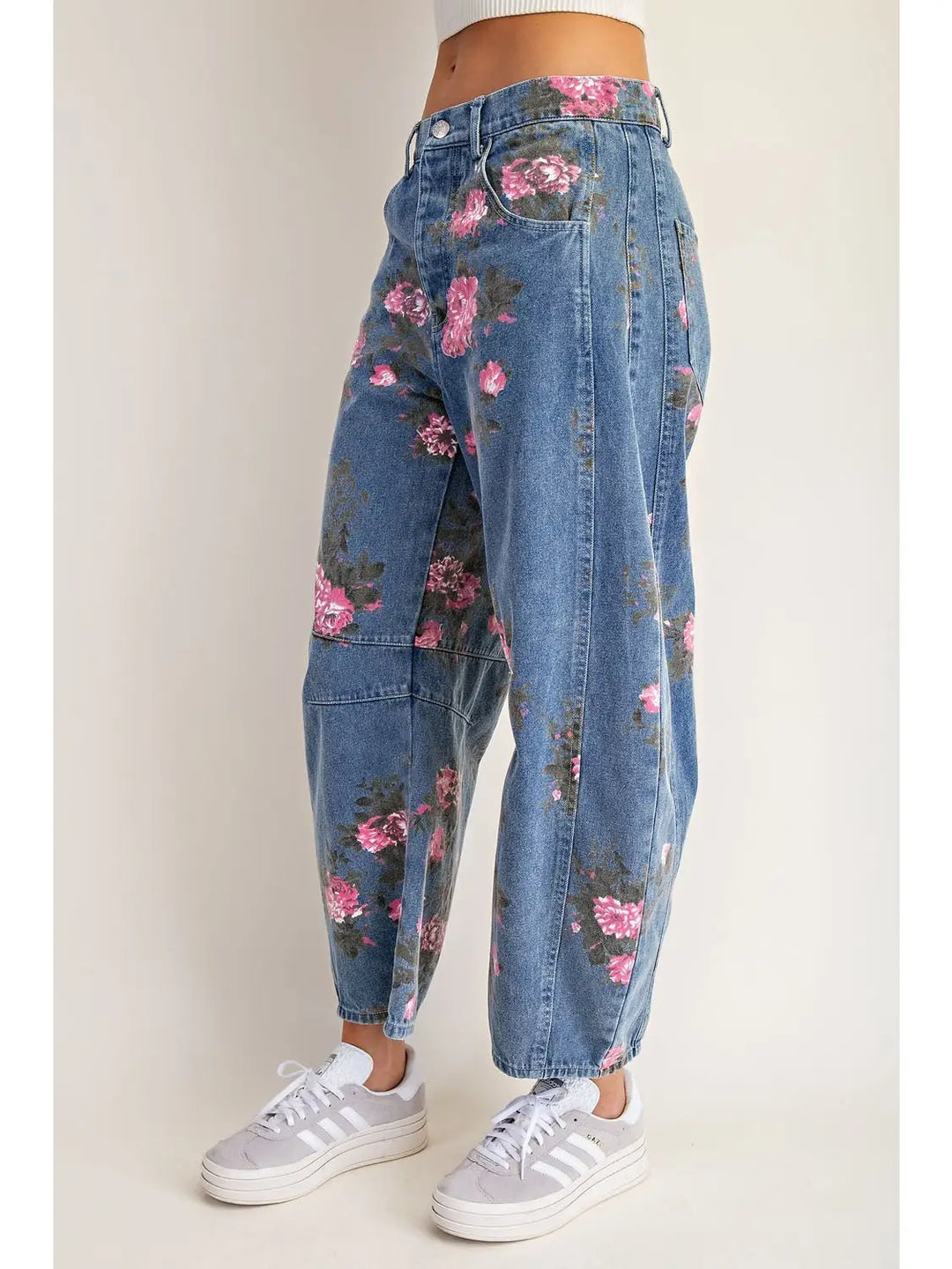 Blossom Barrel Jeans