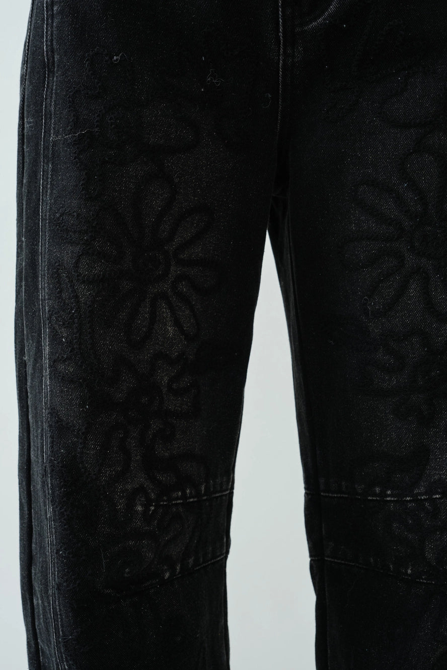 Sol Barrel Jean / Faded Black