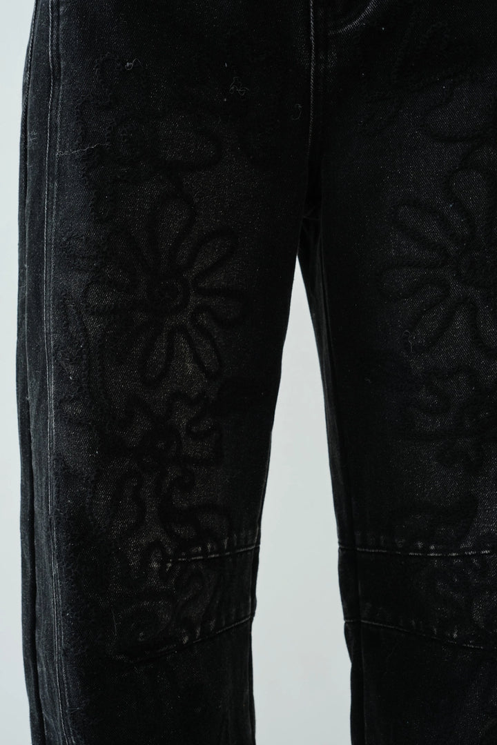 Sol Barrel Jean / Faded Black