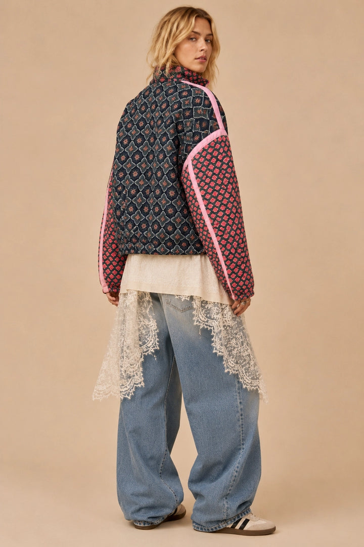 Mae Quilted Jacket / Rose Garden