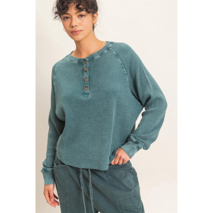 Joey Henley Longsleeve / Dark Teal