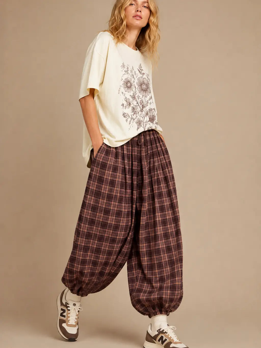 Chill Out Plaid Joggers