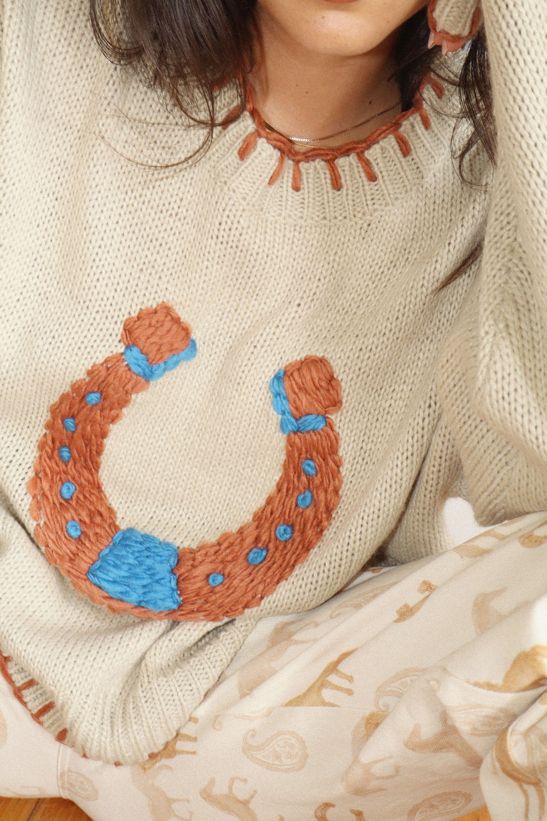Lucky Horseshoe Sweater