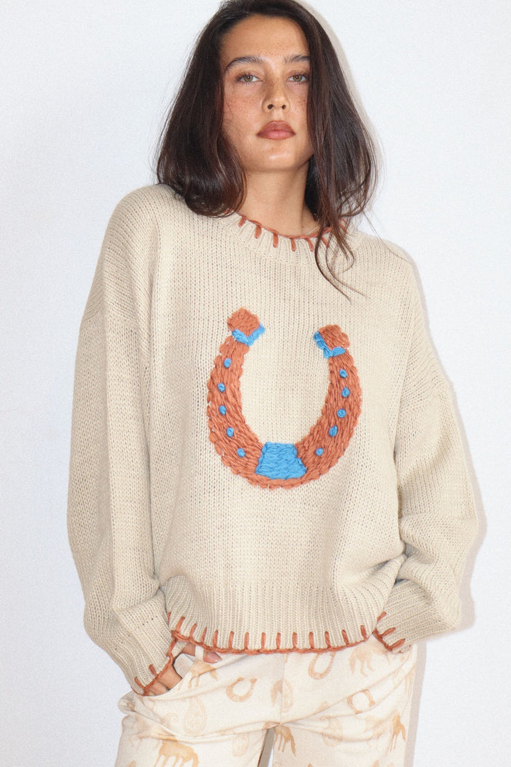 Lucky Horseshoe Sweater
