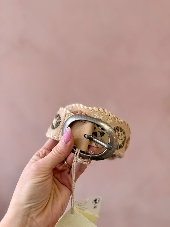 FP Indigo Dreaming Raffia Belt / Natural