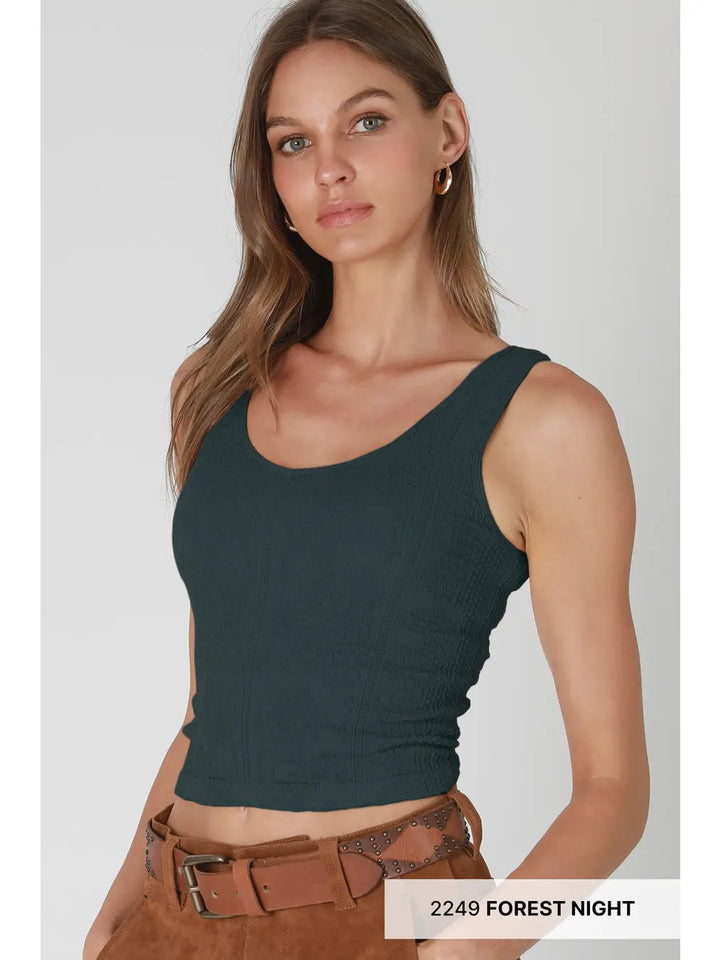 Reversible Lace Textured Top