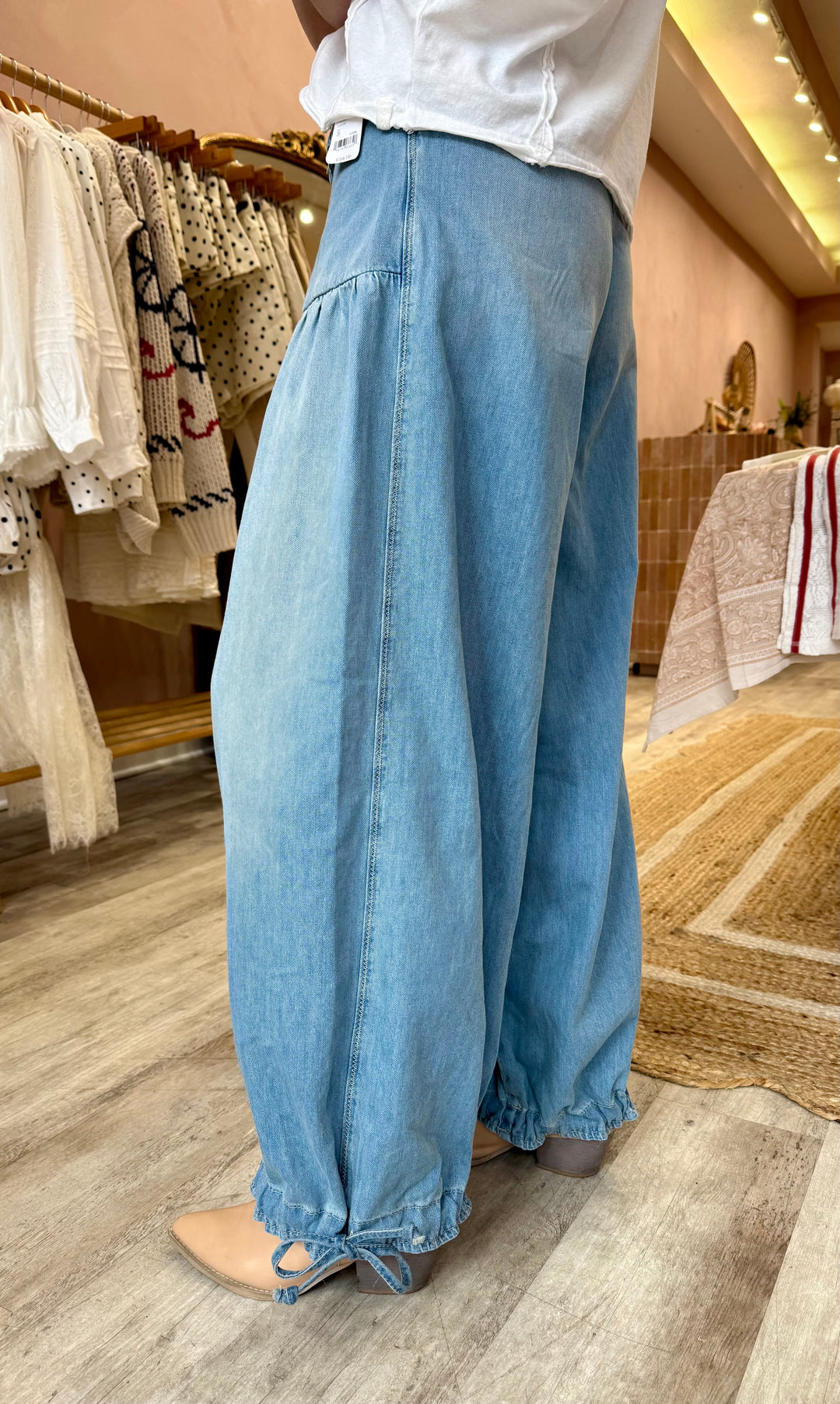 We The Free Lotus Balloon Jeans / Bijou Blue