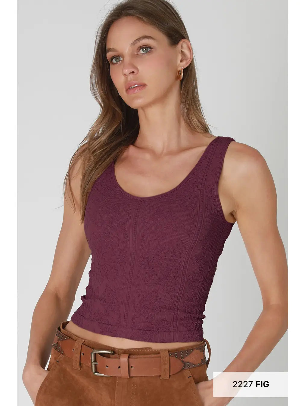 Reversible Lace Textured Top