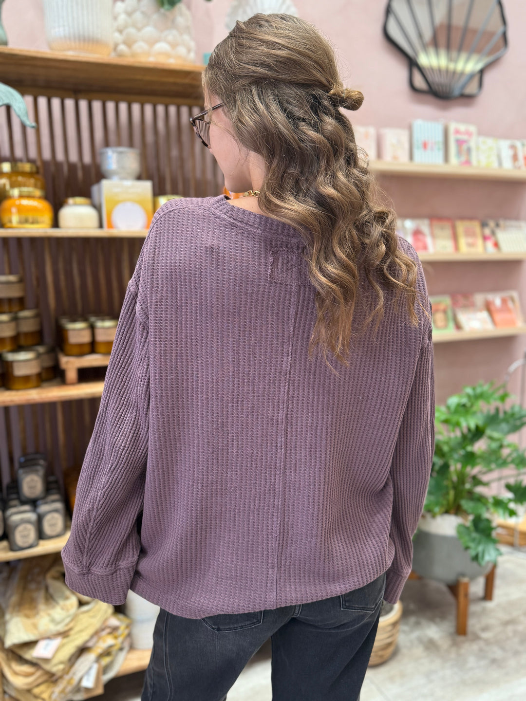 We The Free Dawson Pocket Thermal / Chocolate Grape