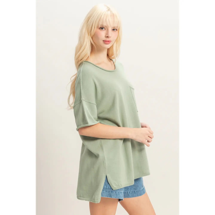 All day Tee / Sage Green
