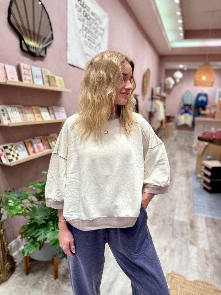 Free People Everything Pullover / Nilla Cream