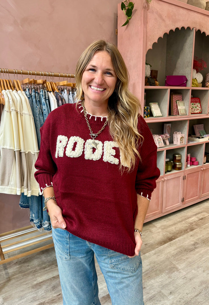 Rodeo Sweater / Cherry