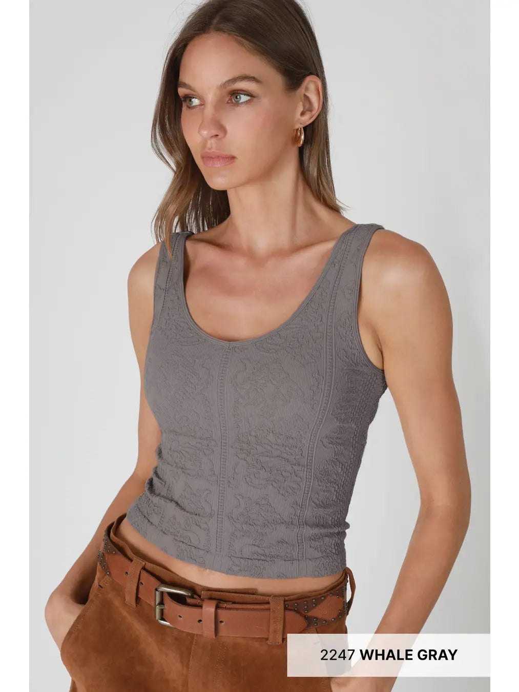 Reversible Lace Textured Top