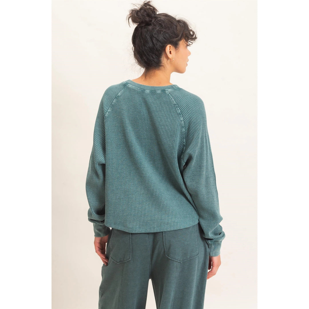Joey Henley Longsleeve / Dark Teal