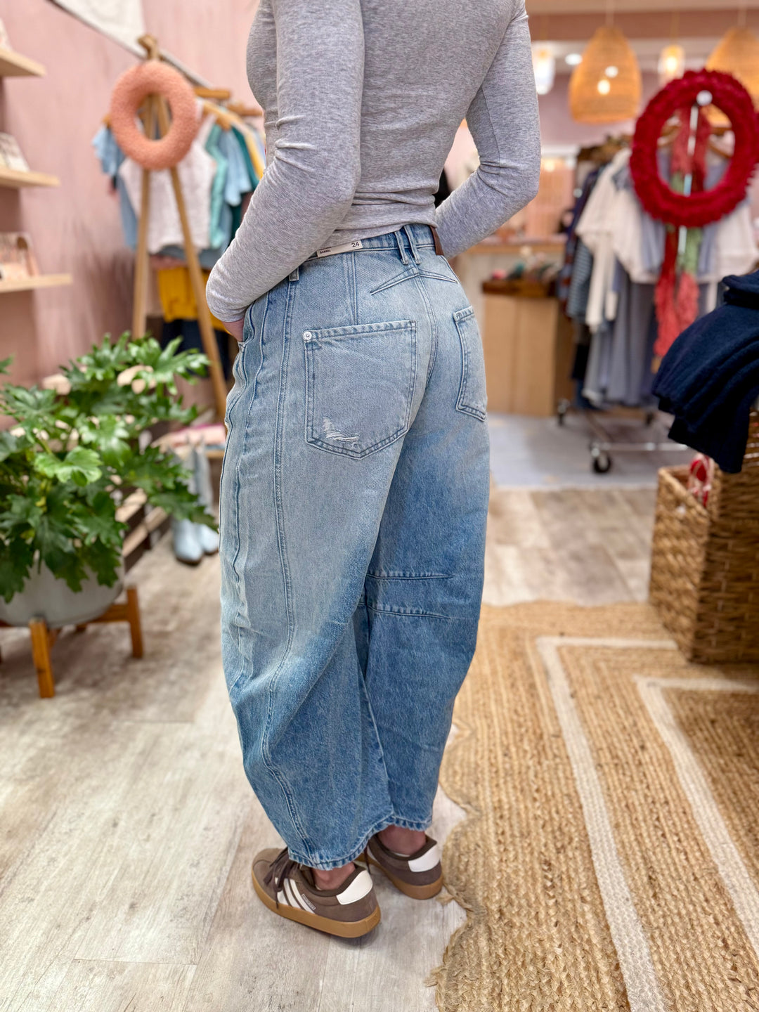 Free People Good Luck Mid Rise Barrel