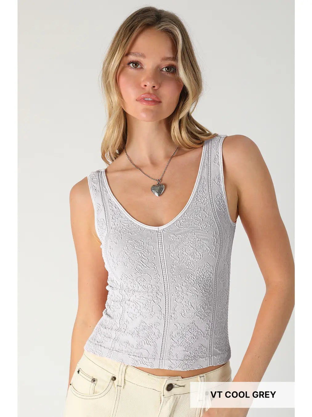 Vintage Reversible Textured Top
