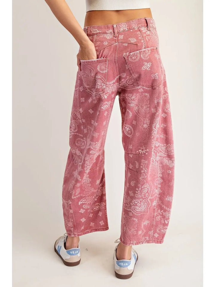 Paisley Barrel Jeans
