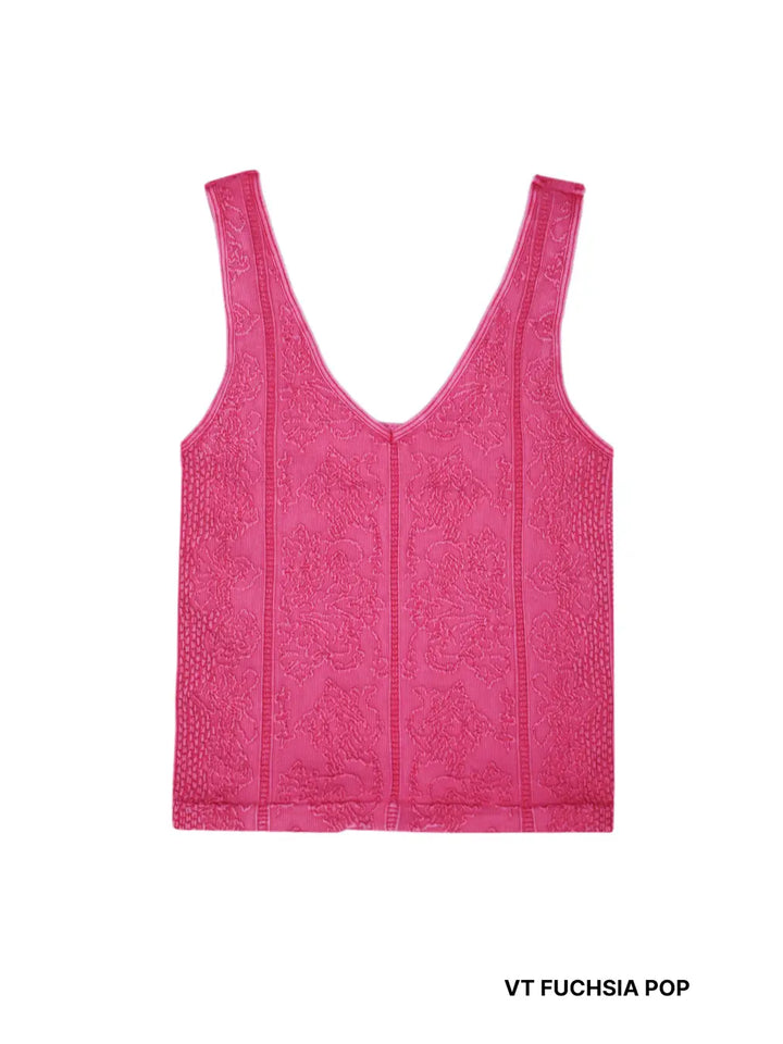 Vintage Reversible Textured Top