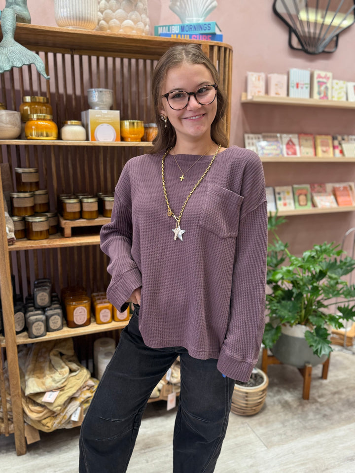 We The Free Dawson Pocket Thermal / Chocolate Grape