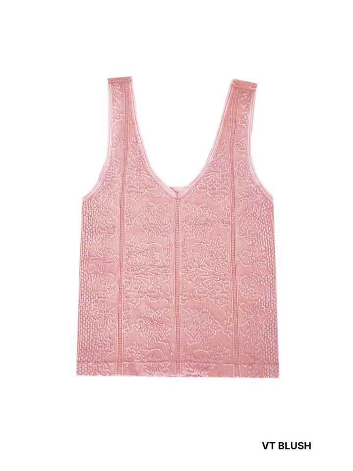 Vintage Reversible Textured Top