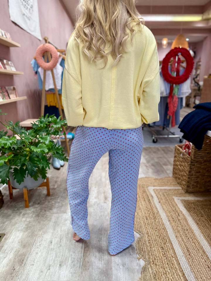 Free People Be Mine Pants / Blissful Blue Combo