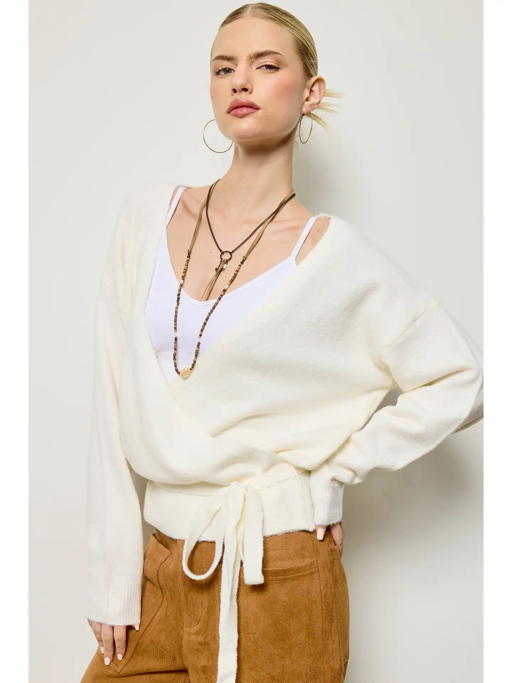 Opal Wrap Sweater