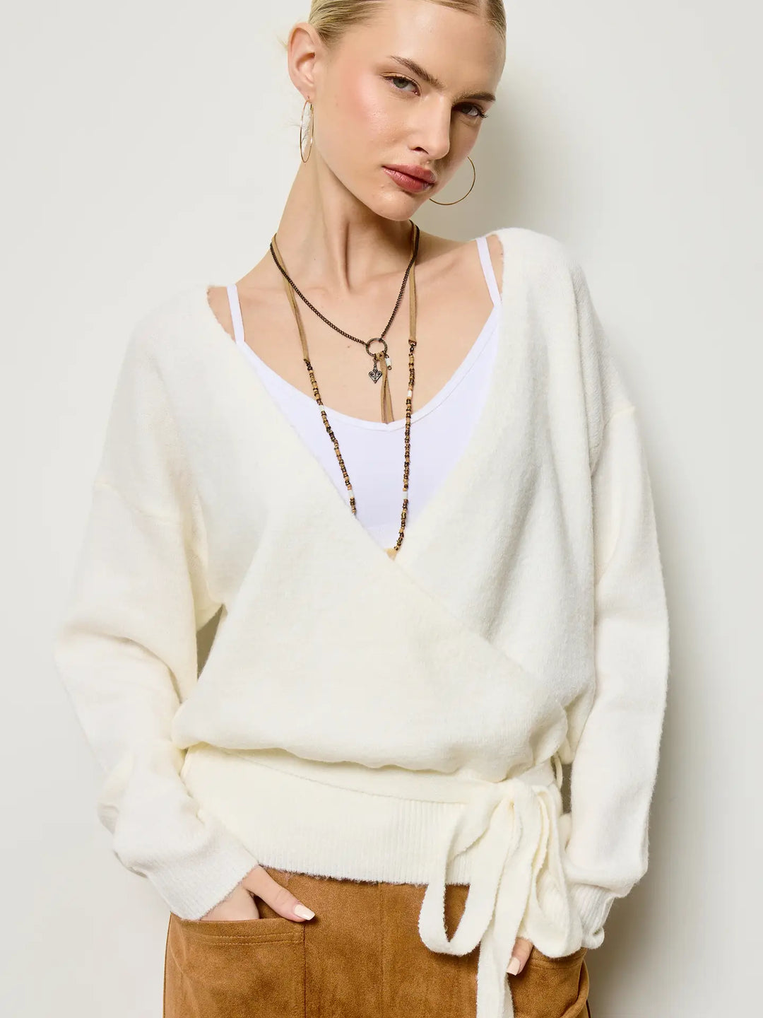 Opal Wrap Sweater