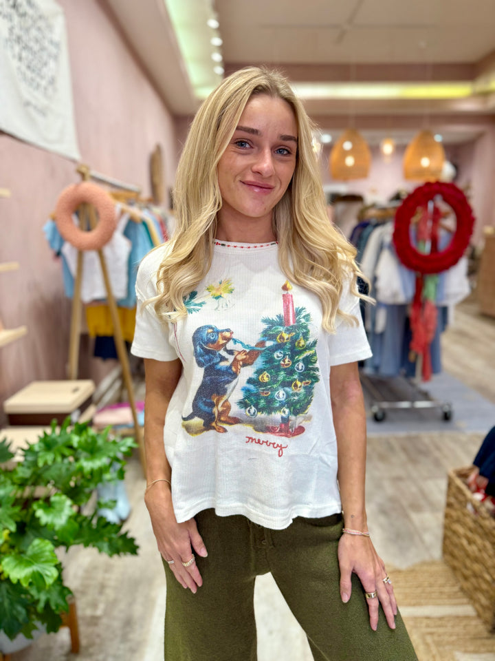 We The Free Merry Meowy Tee / Ivory Combo