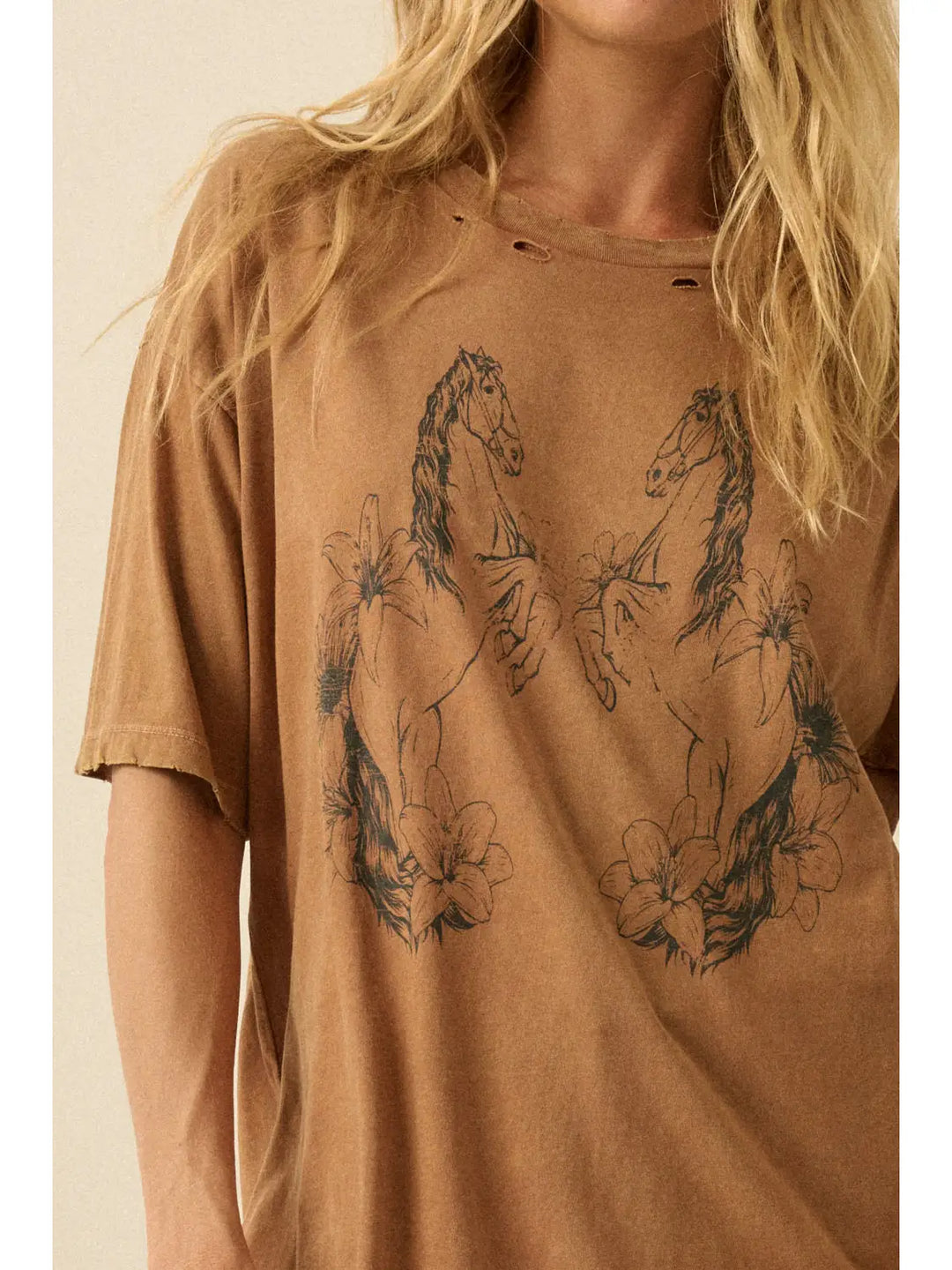Horses + Flowers Tee