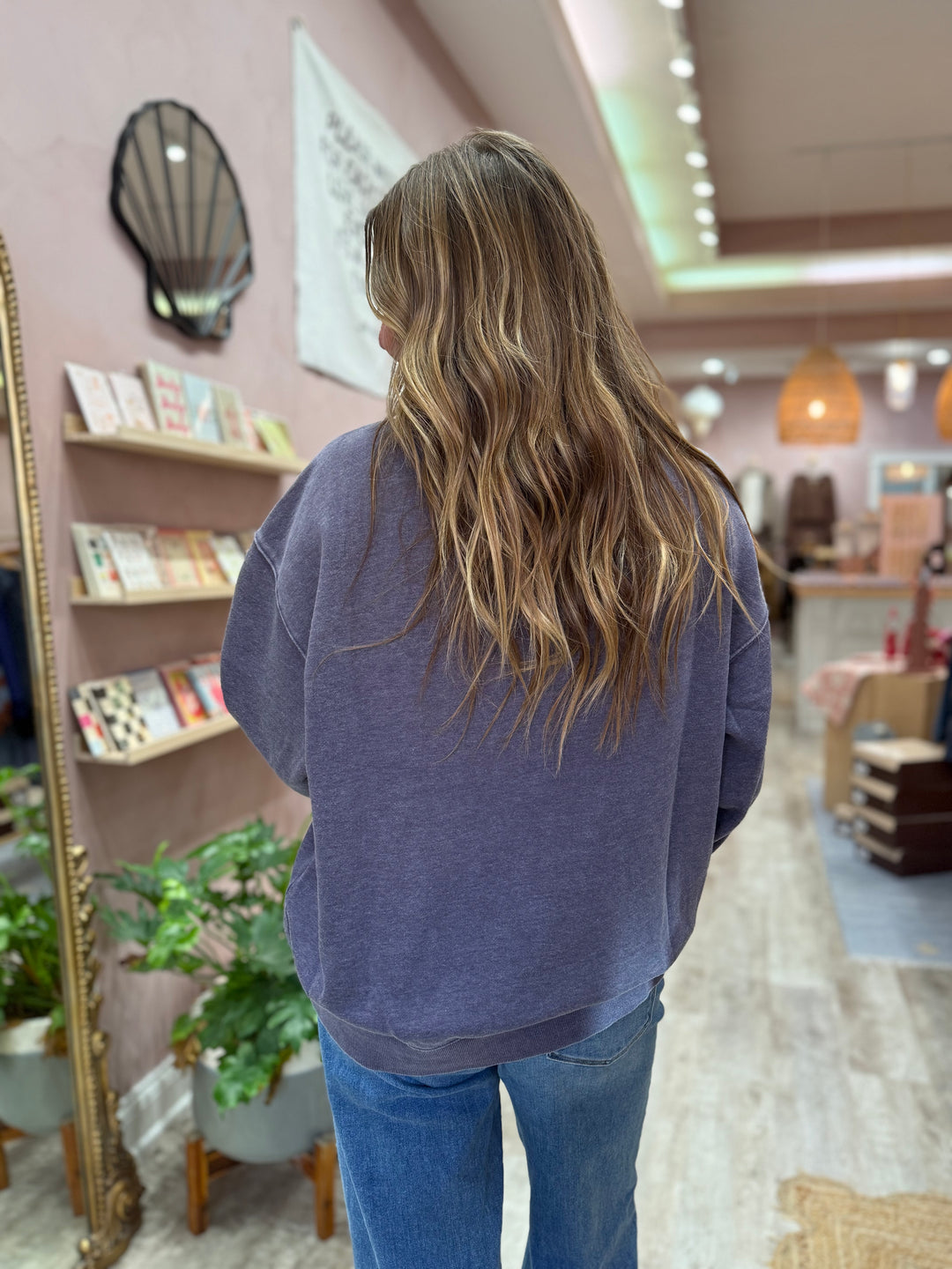 Free People Slow It Down Pullover / Peacoat