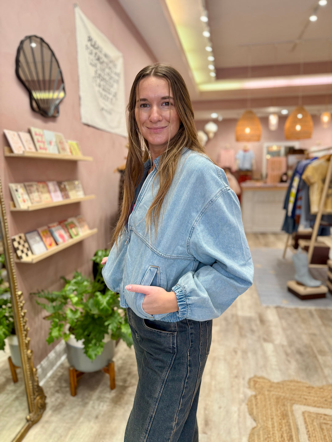 We The Free Birdie Denim Jacket / Mockingbird