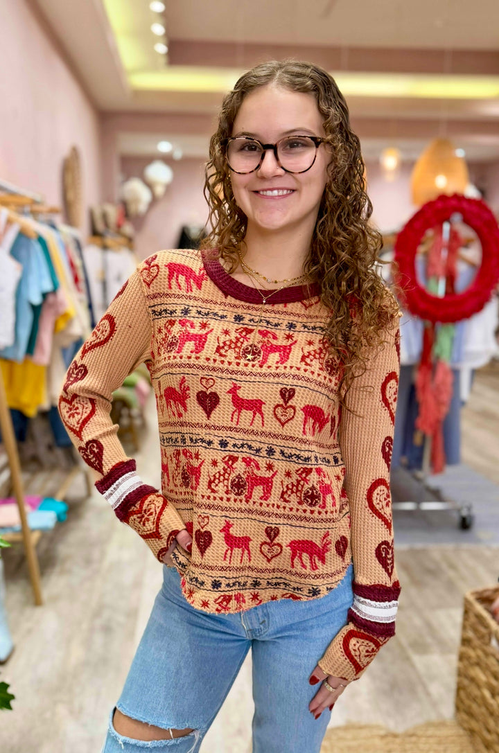 We The Free Blissful Layering Tee / Latte Combo