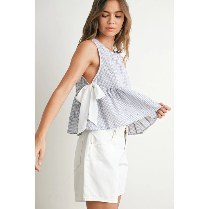 Sky Meadow Peplum Top