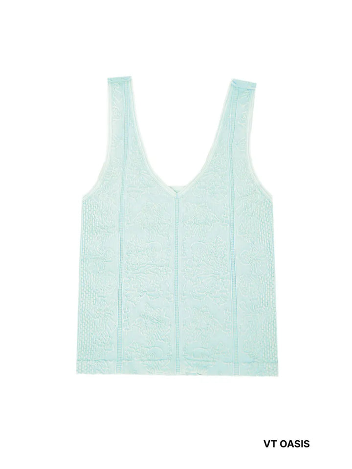 Vintage Reversible Textured Top