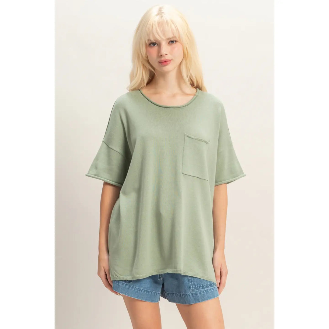 All day Tee / Sage Green