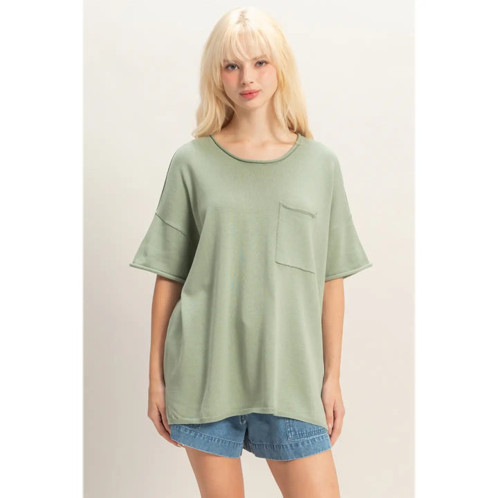 All day Tee / Sage Green