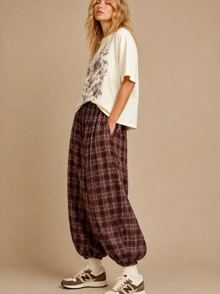Chill Out Plaid Joggers