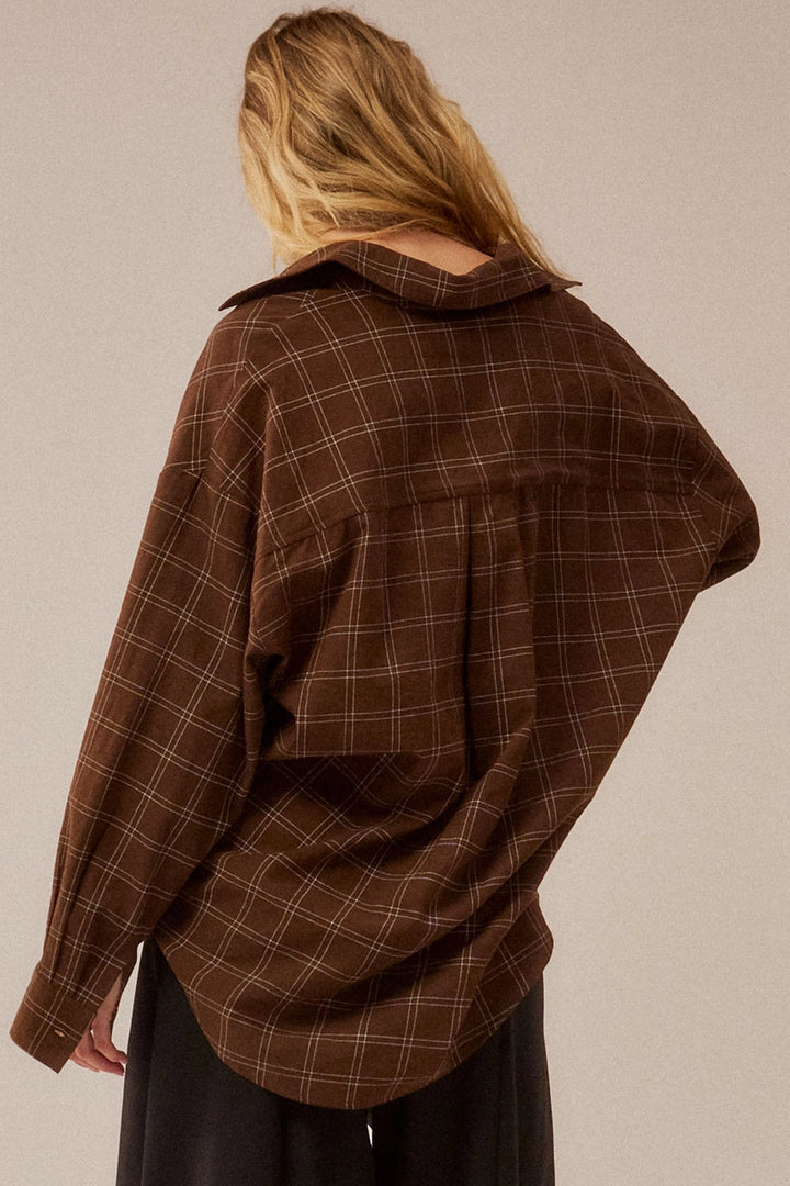 Ember Plaid Top