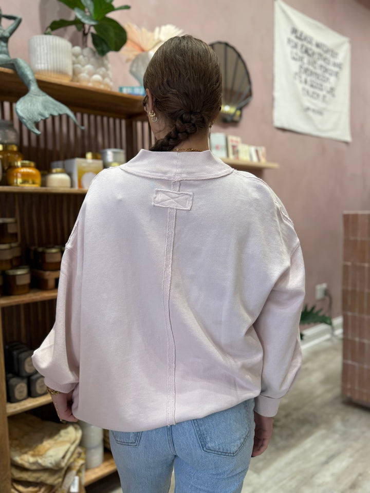 We The Free Palm Springs Pullover / Mauve Chalk