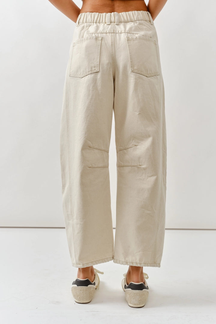 Sol Barrel Jean / Beige