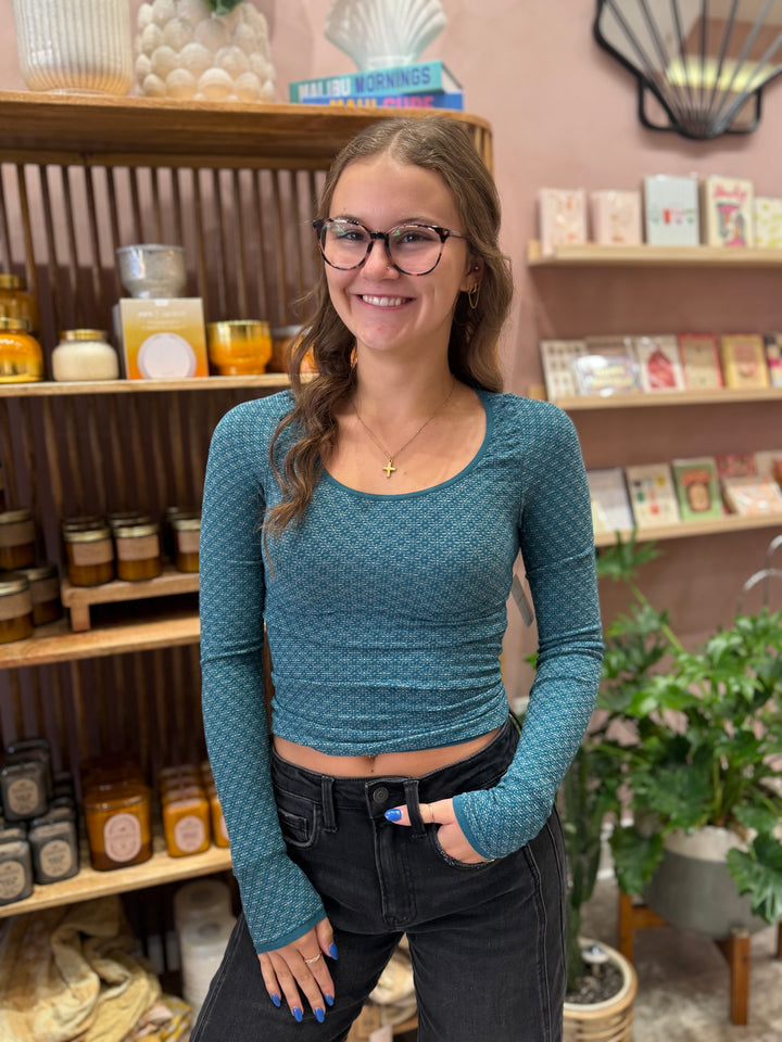 Free People Love Letter Longsleeve / Still Sea