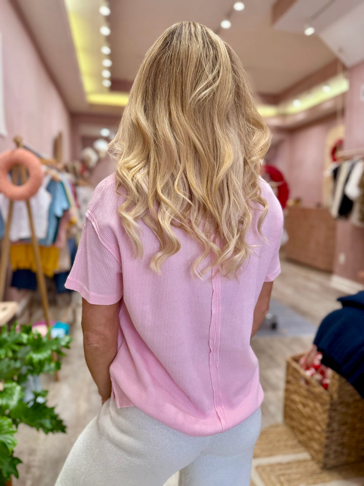 We The Free Merry Meowy Tee / Pink Combo